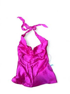Forever 21 Backless Fuchsia Halter Top